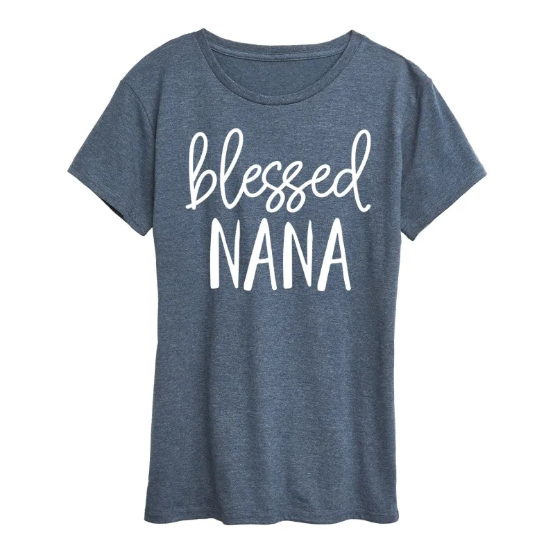 Instant Message - Blessed Nana - Women's Short Sleeve Graphic T-Shirt sold by Zulily