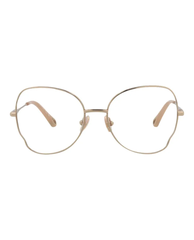 Chloé Round-Frame Metal Optical Frames by Carro Luxury Maison sold by Zulily