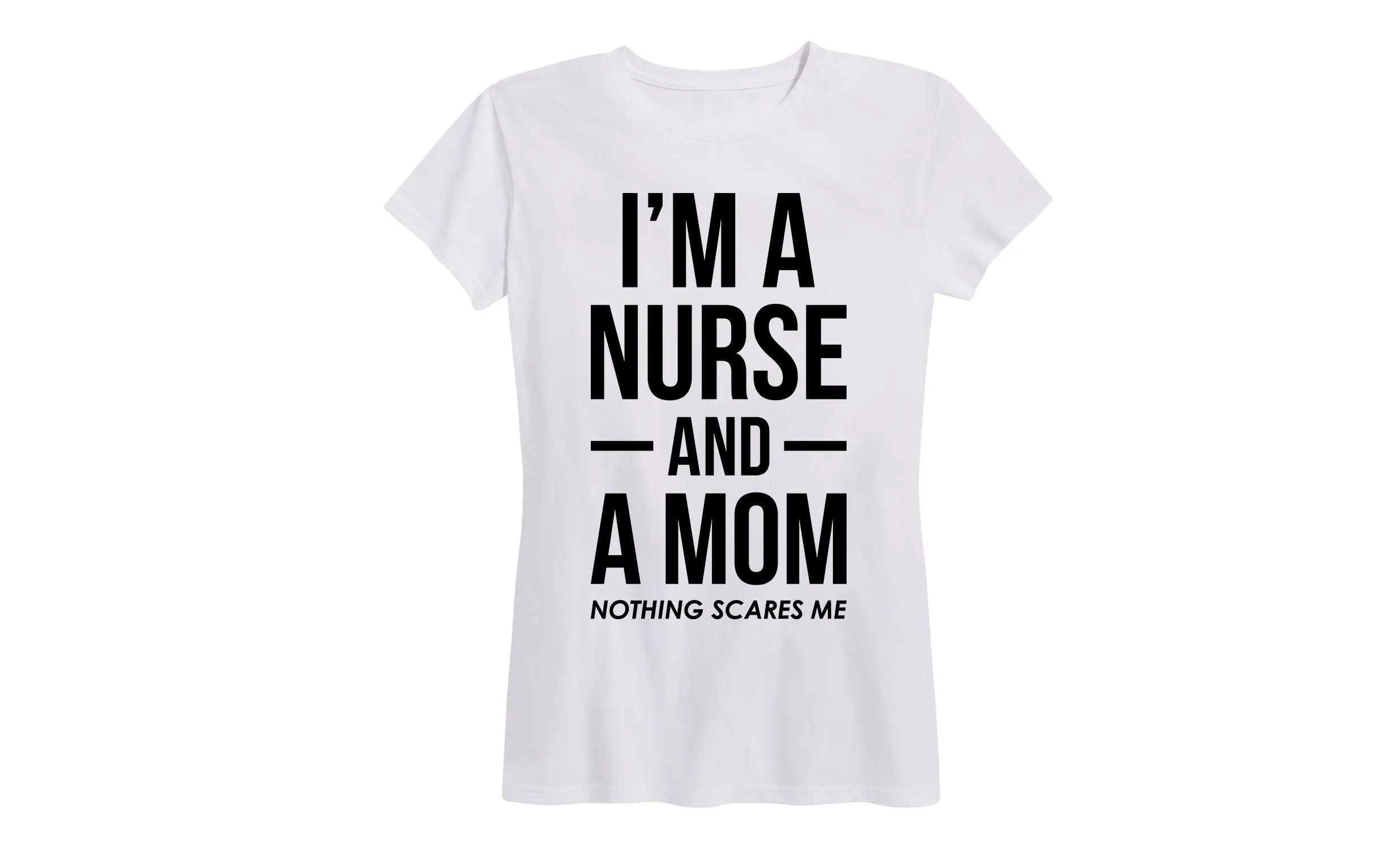 Instant Message - Im A Mom And Nurse - Women's Short Sleeve Graphic T-shirt sold by Zulily product image thumbnail 2