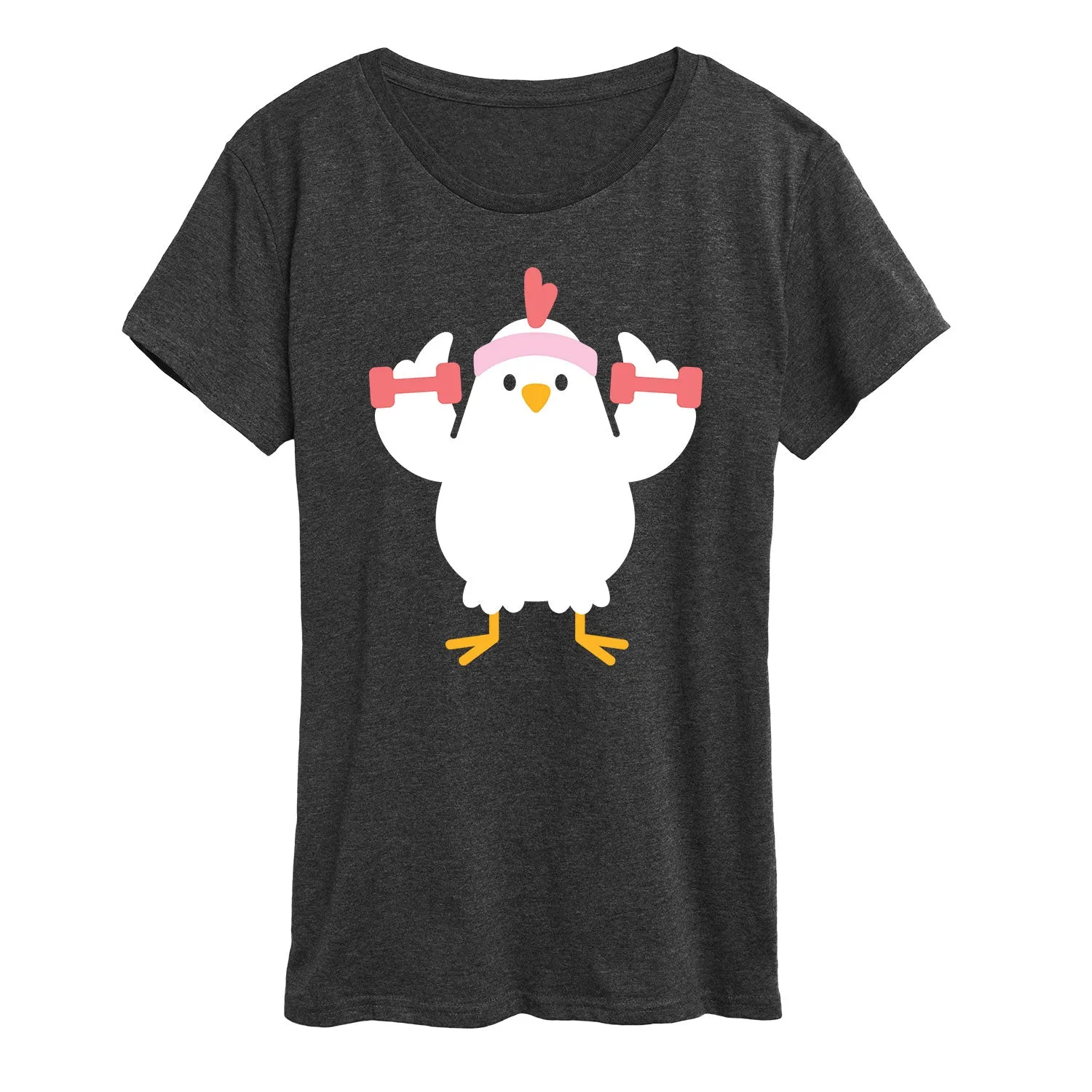 Instant Message - Workout Chicken - Women's Short Sleeve Graphic T-Shirt sold by Zulily
