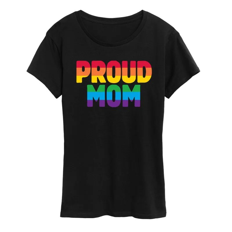 Instant Message - Proud Mom - Women's Short Sleeve Graphic T-shirt sold by Zulily