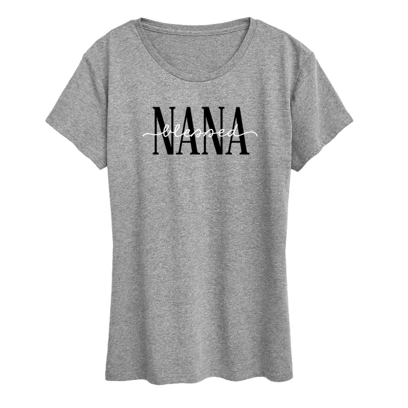 Instant Message - Blessed Nana - Women's Short Sleeve Graphic T-Shirt sold by Zulily