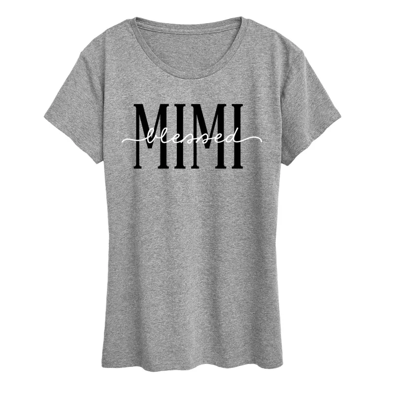Instant Message - Blessed Mimi - Women's Short Sleeve Graphic T-Shirt sold by Zulily