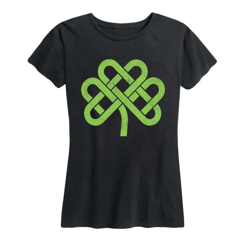 Instant Message - Celtic Knot Shamrock - Women's Short Sleeve Graphic T-Shirt sold by Zulily