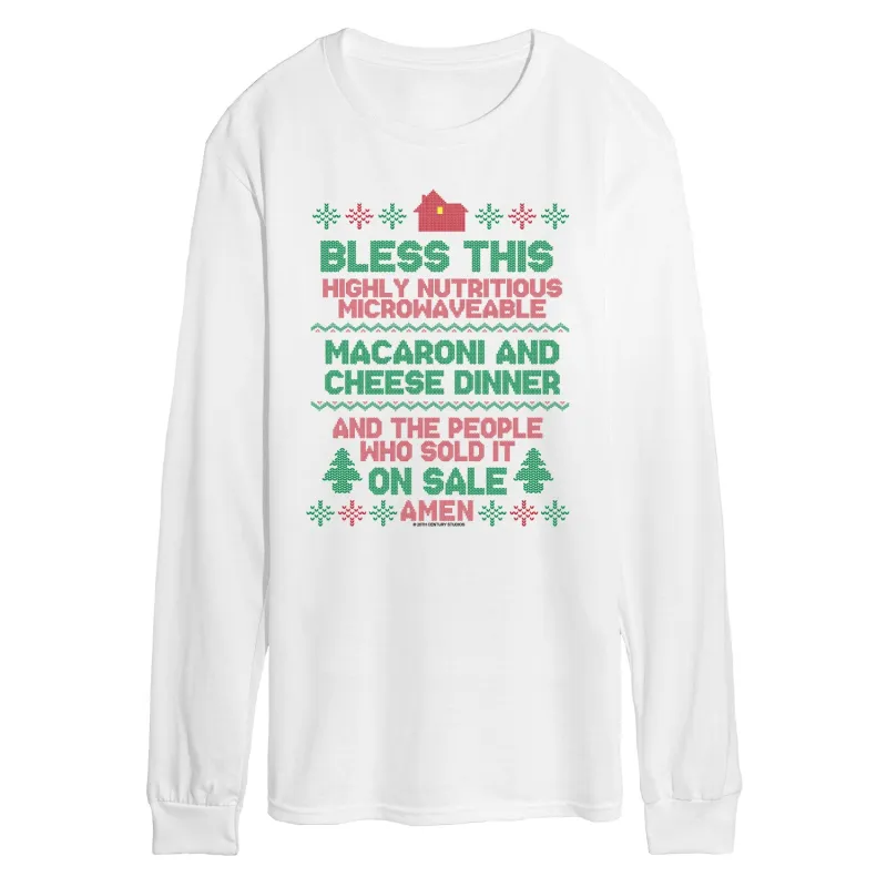 Home Alone - Mac Cheese Amen - Men's Long Sleeve Graphic T-Shirt made by Zulily
