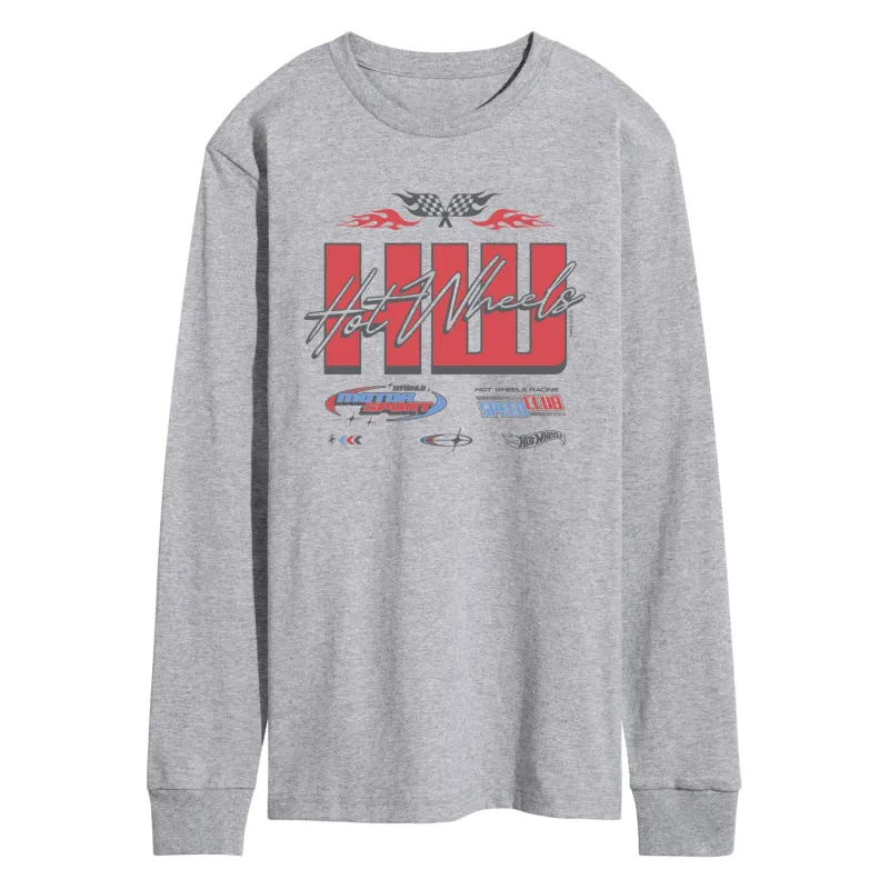 Hot Wheels - HW Badges - Men's Long Sleeve Graphic T-Shirt sold by Zulily