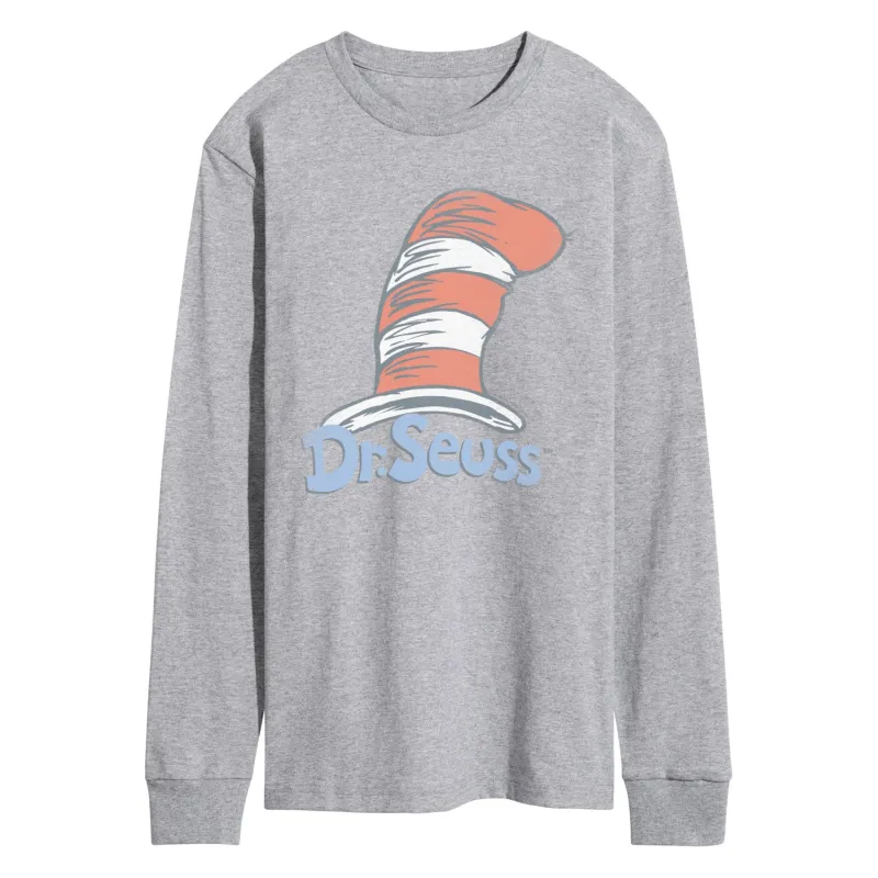 Dr. Seuss - The Cat in the Hat Logo - Men's Long Sleeve Graphic T-Shirt sold by Zulily