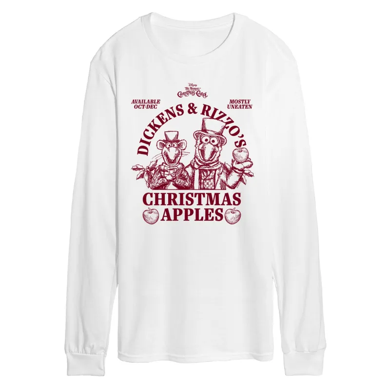 The Muppets - Dickens Rizzo Apples - Men's Long Sleeve Graphic T-Shirt sold by Zulily