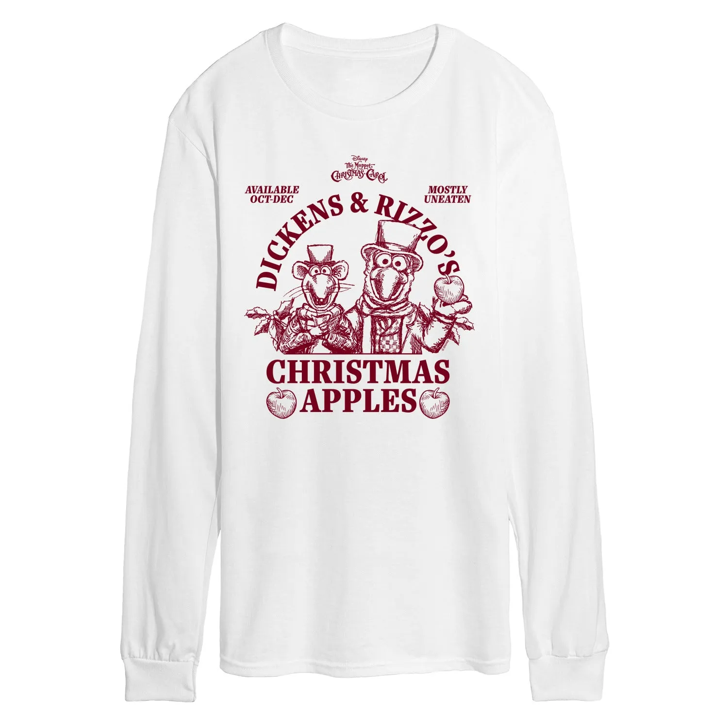 The Muppets - Dickens Rizzo Apples - Men's Long Sleeve Graphic T-Shirt sold by Zulily