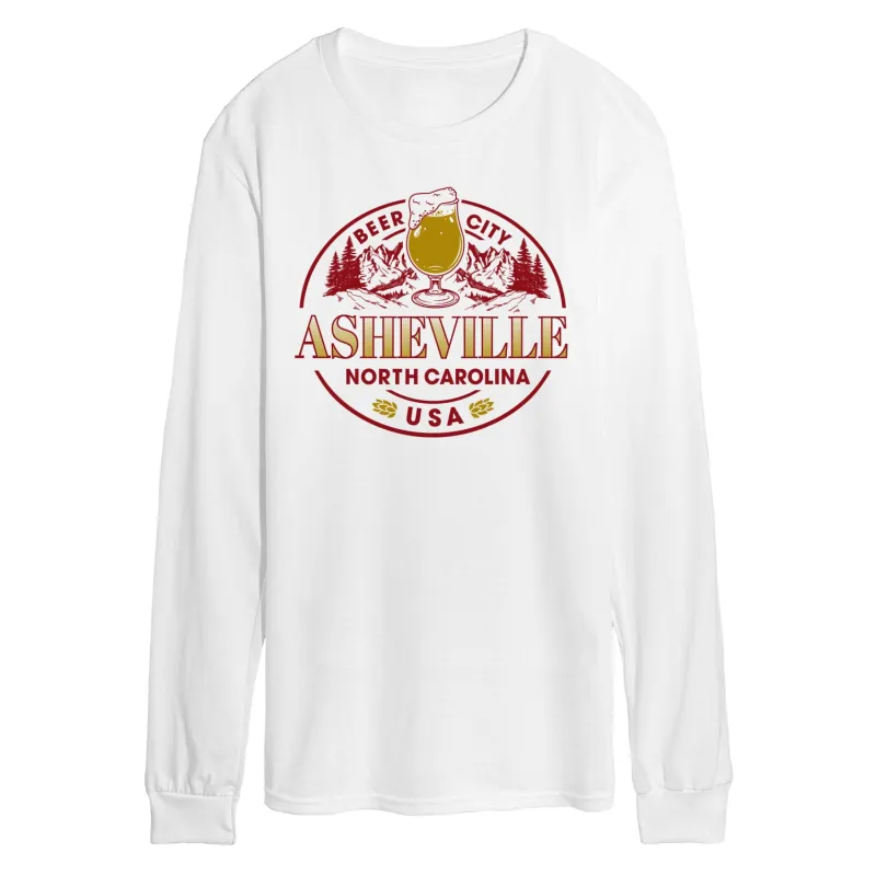 Instant Message - Asheville NC - Men's Long Sleeve Graphic T-Shirt made by Zulily