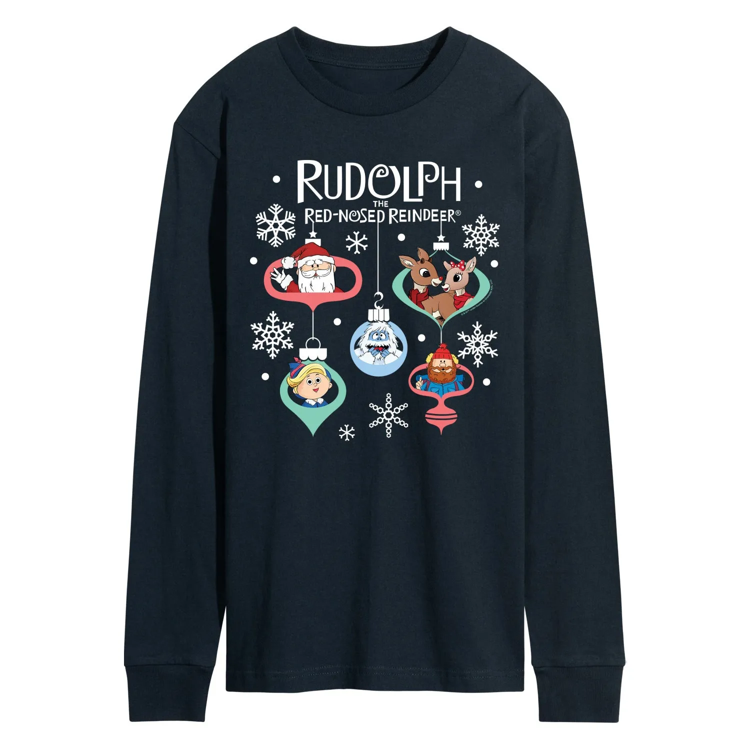 Rudolph - Rudolph Ornaments - Men's Long Sleeve Graphic T-Shirt sold by Zulily product image thumbnail 3