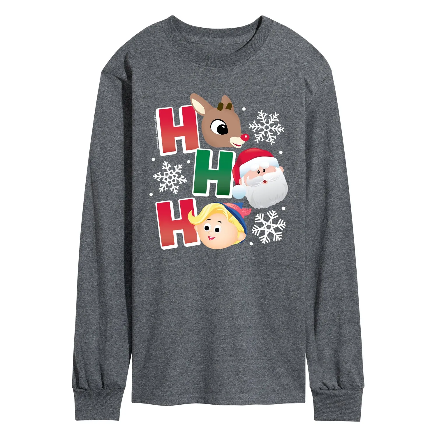 Rudolph - Rudolph Ho Ho Ho - Men's Long Sleeve Graphic T-Shirt sold by Zulily product image thumbnail 2