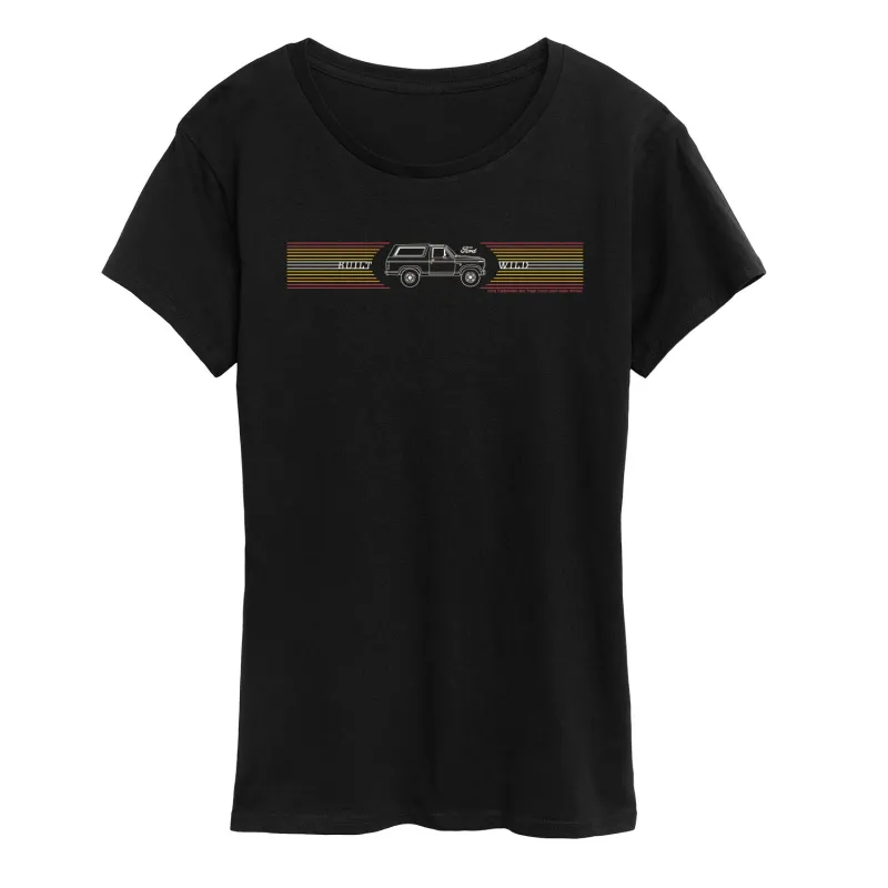 Ford - Bronco Xlt Built Wild - Women's Short Sleeve Graphic T-Shirt sold by Zulily