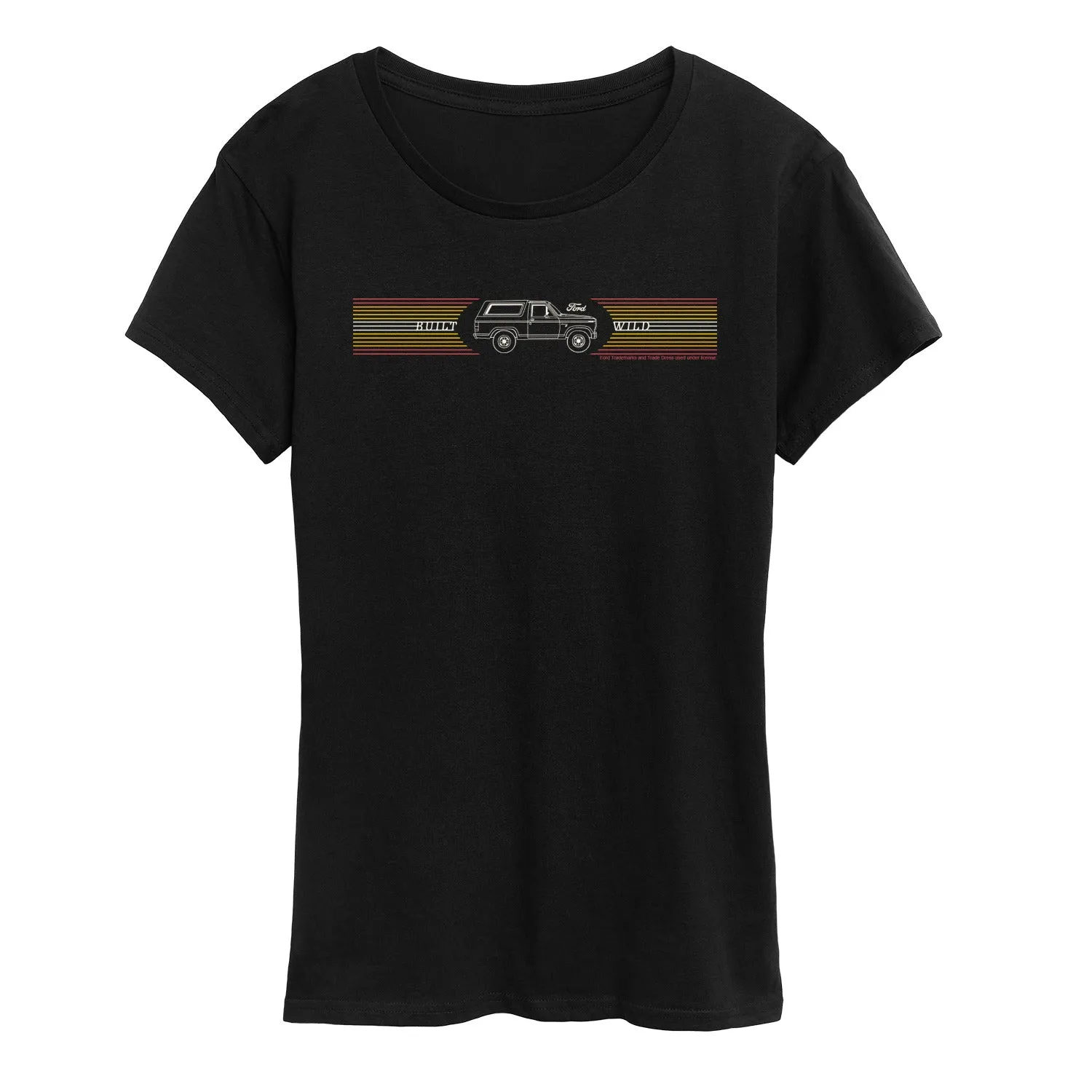 Ford - Bronco Xlt Built Wild - Women's Short Sleeve Graphic T-Shirt sold by Zulily