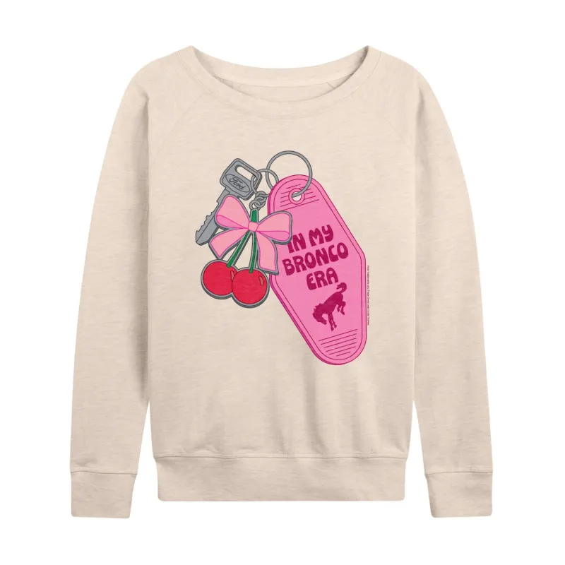 Ford - In My Bronco Era Keychains - Women's French Terry Long Sleeve Pullover sold by Zulily