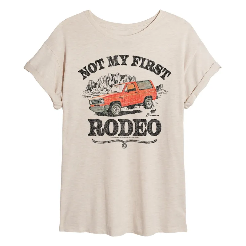 Ford - Not My First Rodeo 1983 Bronco - Women's Oversized Graphic T-Shirt sold by Zulily