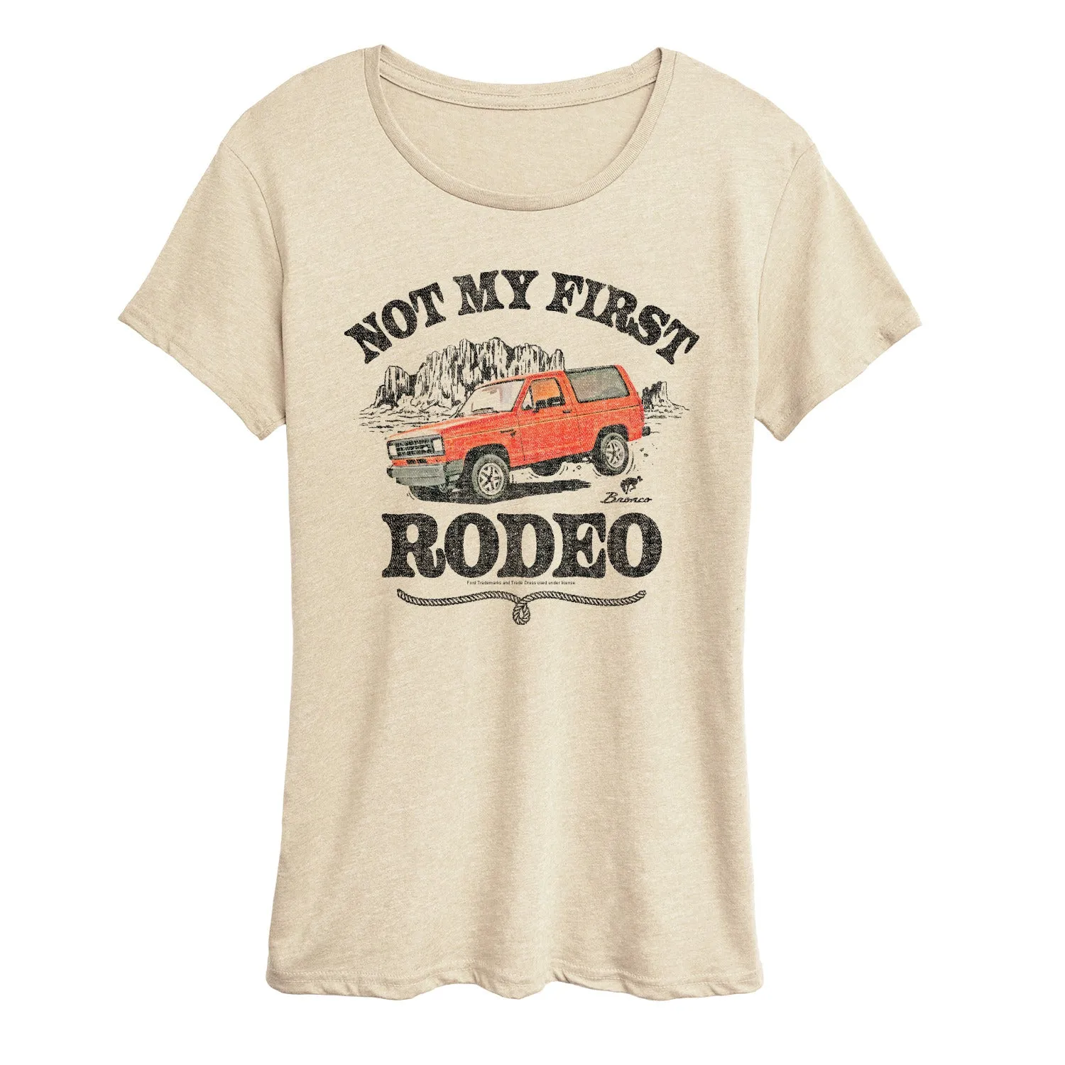 Ford - Not My First Rodeo 1983 Bronco - Women's Short Sleeve Graphic T-Shirt sold by Zulily