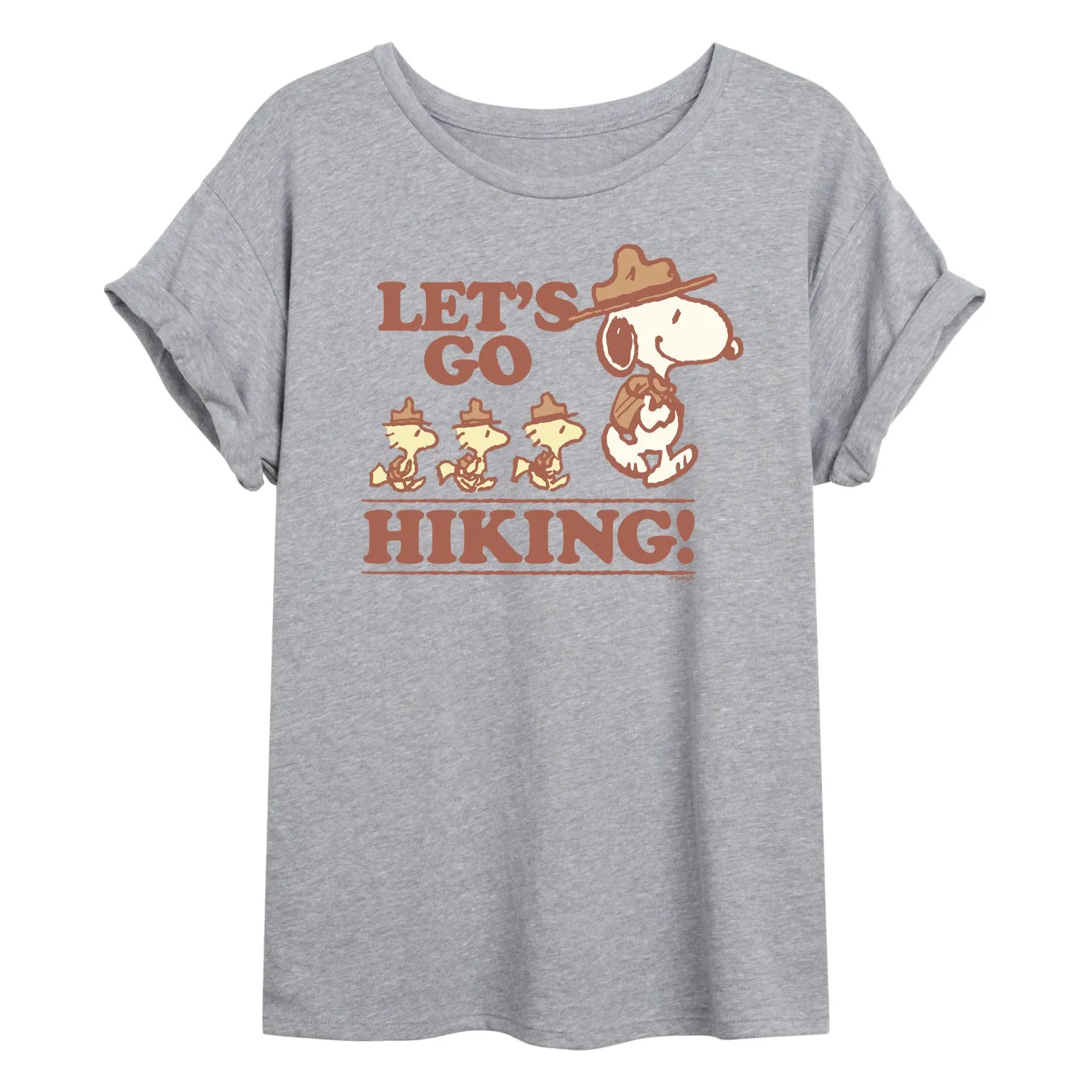 Peanuts - Lets Go Hiking - Women's Oversized Graphic T-Shirt sold by Zulily product image thumbnail 2