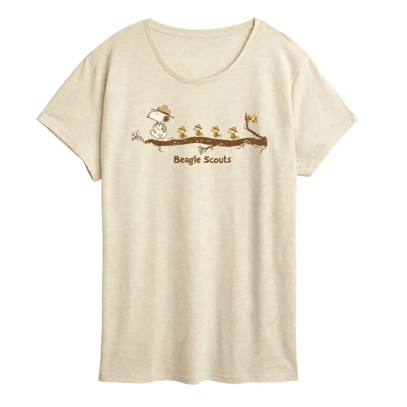 Peanuts - Beagle Scouts - Women's Short Sleeve Graphic T-Shirt made by Peanuts