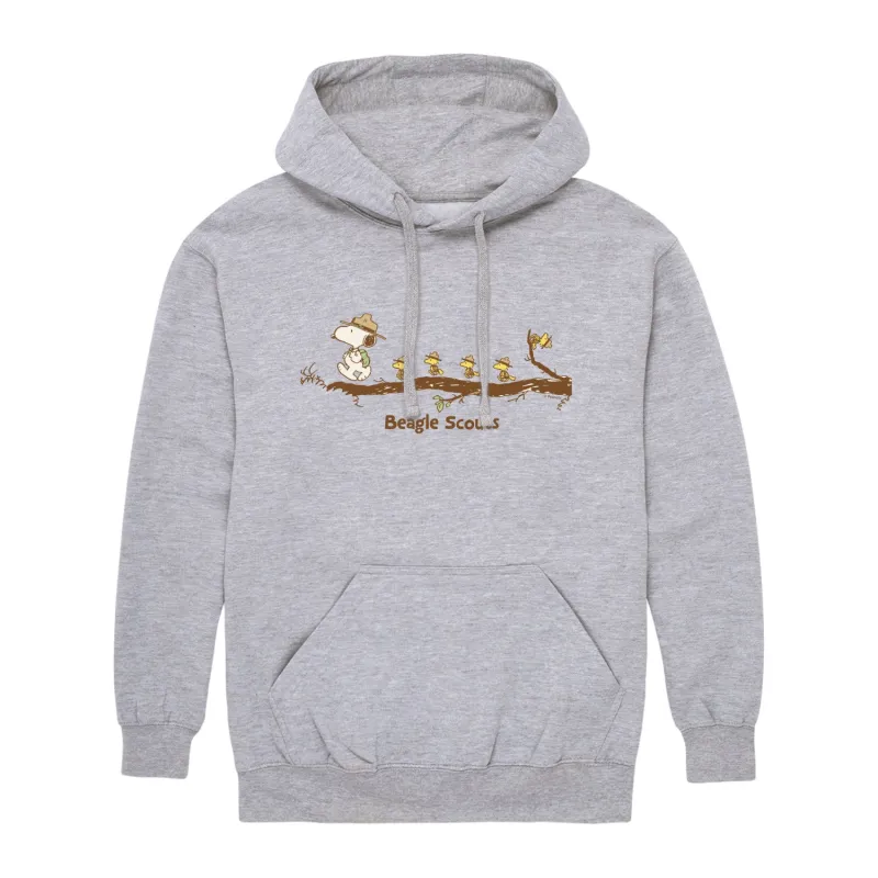 Peanuts - Beagle Scouts - Men's Long Sleeve Fleece Pullover Hoodie sold by Zulily