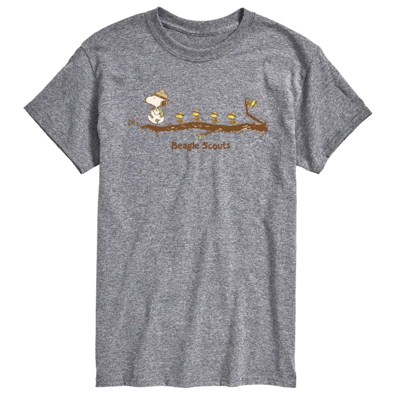 Peanuts - Beagle Scouts - Men's Short Sleeve Graphic T-Shirt made by Peanuts