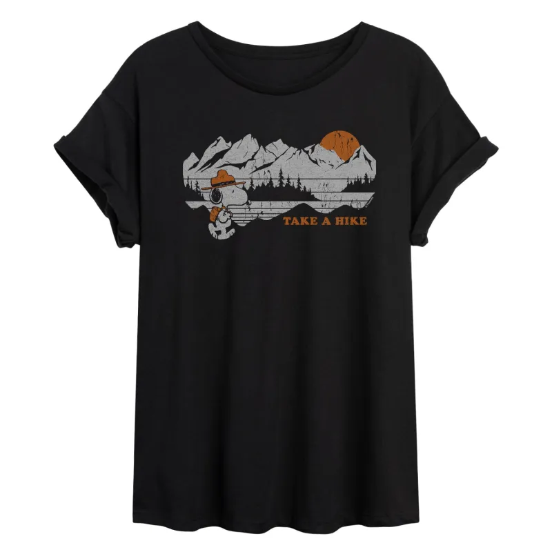 Peanuts - Take A Hike - Women's Oversized Graphic T-Shirt sold by Zulily