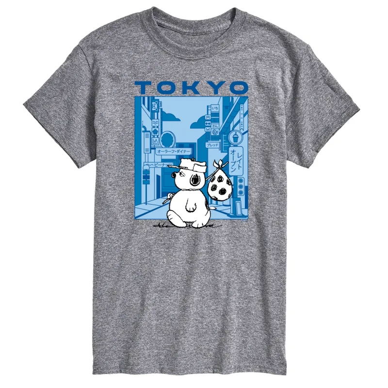 Peanuts - Olaf Tokyo Street - Men's Short Sleeve Graphic T-Shirt sold by Zulily