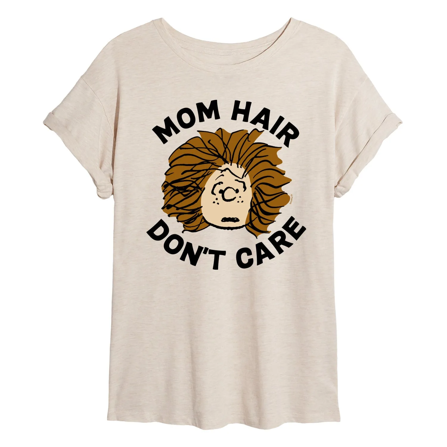 Peanuts - Mom Hair Dont Care - Women's Oversized Graphic T-Shirt sold by Zulily