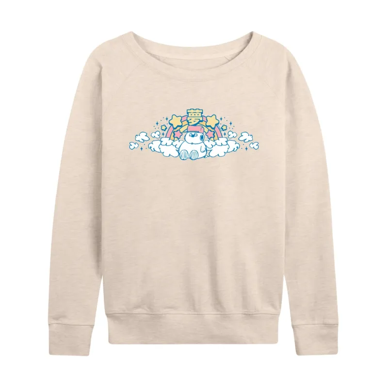 Peanuts - Olaf Kawaii - Women's French Terry Long Sleeve Pullover sold by Zulily