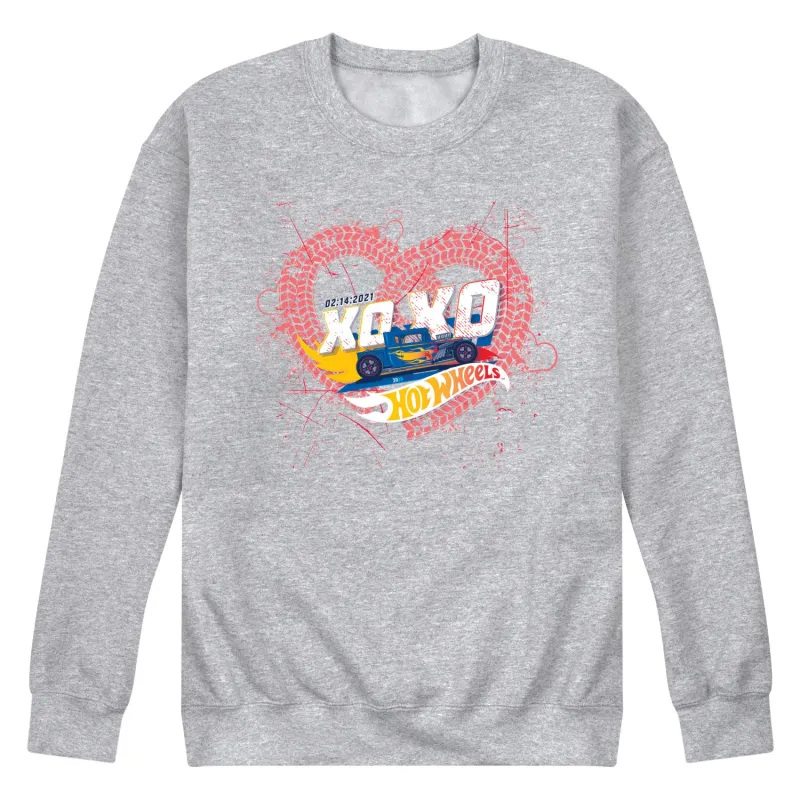 Hot Wheels - XOXO Heart - Men's Crew Neck Fleece Pullover sold by Zulily