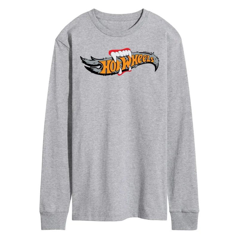 Hot Wheels - Halloween - Logo Bitten With Fangs - Men's Long Sleeve T-Shirt sold by Zulily