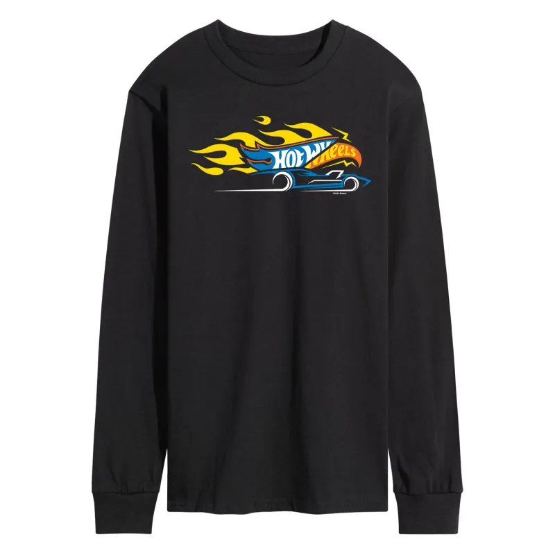 Hot Wheels - Flame Logo - Men's Long Sleeve T-Shirt sold by Zulily