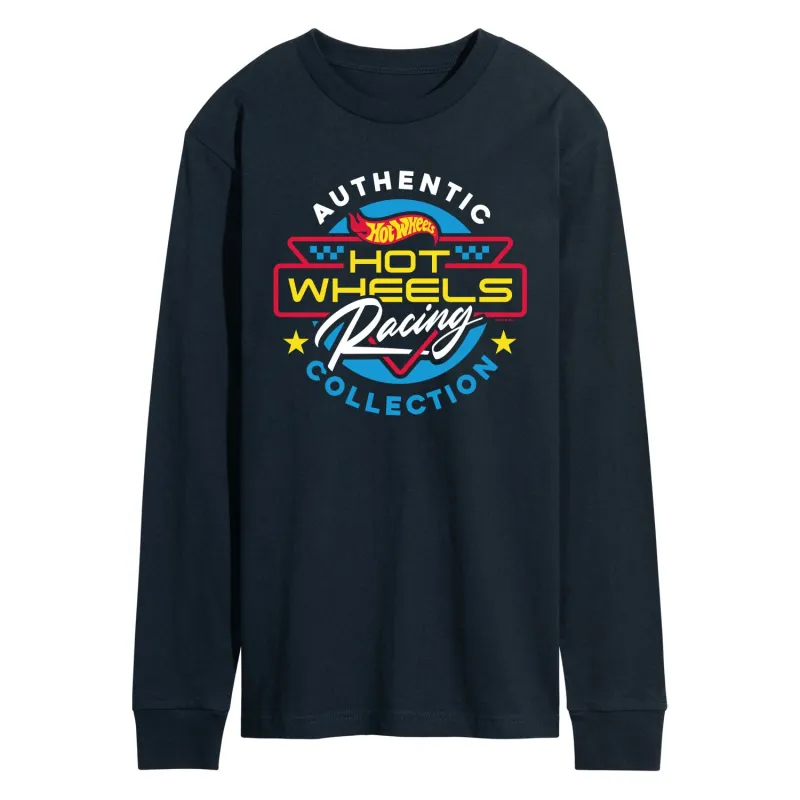 Hot Wheels - Authentic Collection Badge - Men's Long Sleeve Graphic T-Shirt sold by Zulily