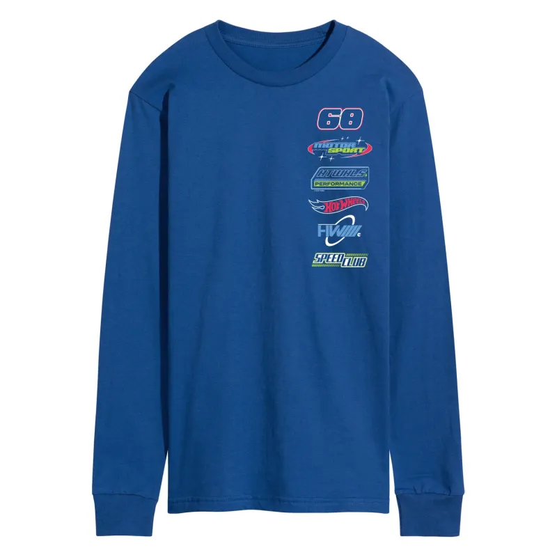 Hot Wheels - HW Stacked Badges- Men's Long Sleeve Graphic T-Shirt sold by Zulily