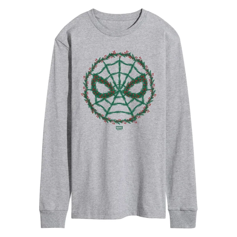Marvel - Spider Man Wreath - Men's Long Sleeve Graphic T-Shirt sold by Zulily