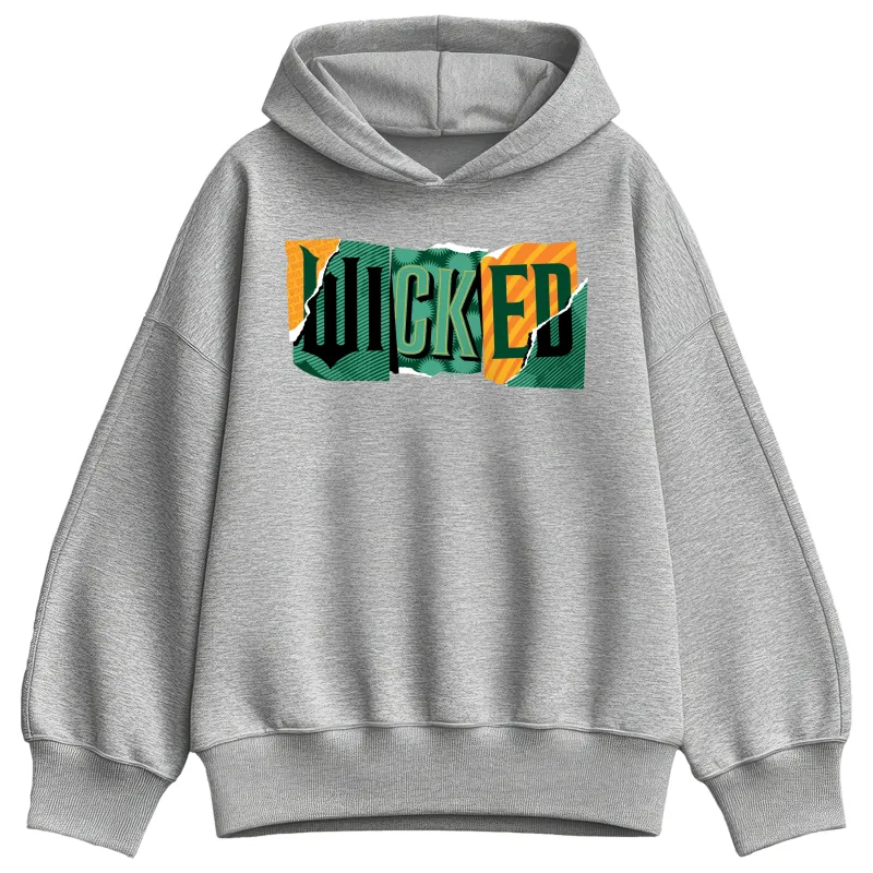 Wicked - Rip Logo - Ladies Oversized Fleece Hoodie Sweatshirt sold by Zulily