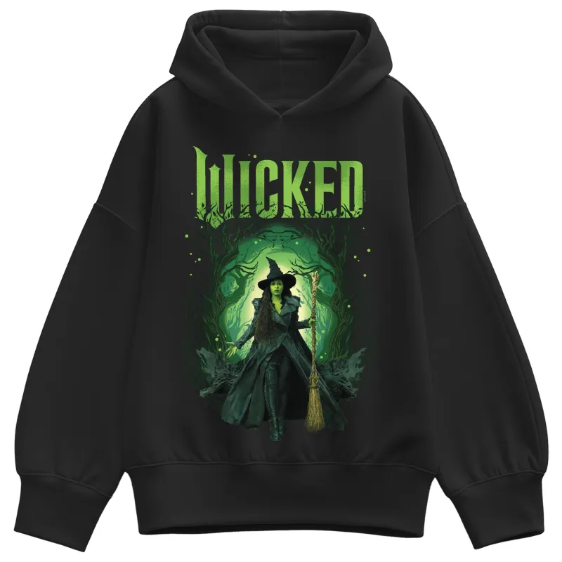 Wicked - Elphaba Forest - Ladies Oversized Fleece Hoodie Sweatshirt sold by Zulily