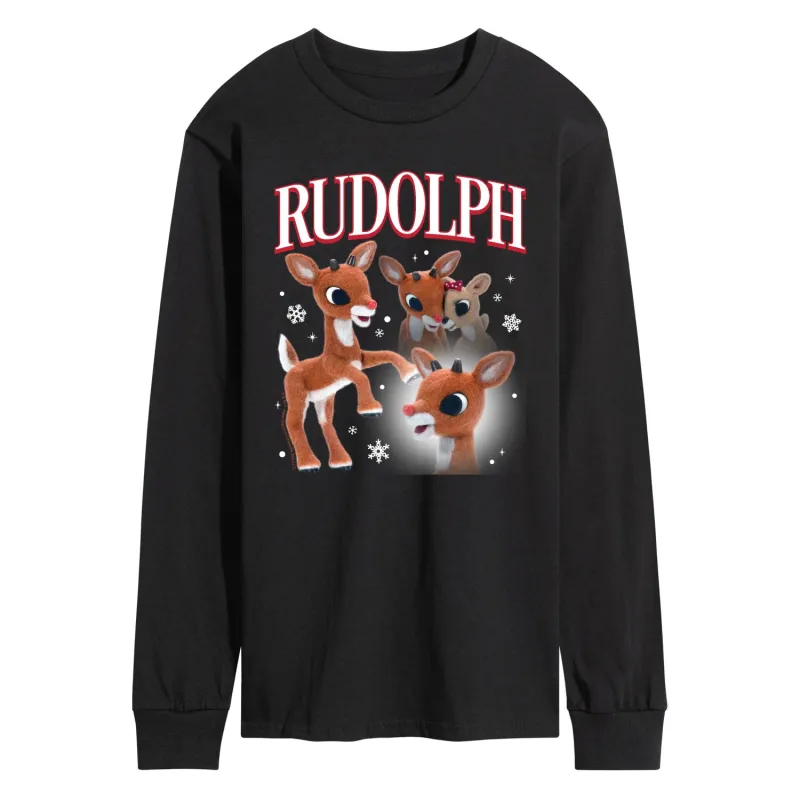 Rudolph - Rudolph Bootleg - Men's Long Sleeve Graphic T-Shirt sold by Zulily