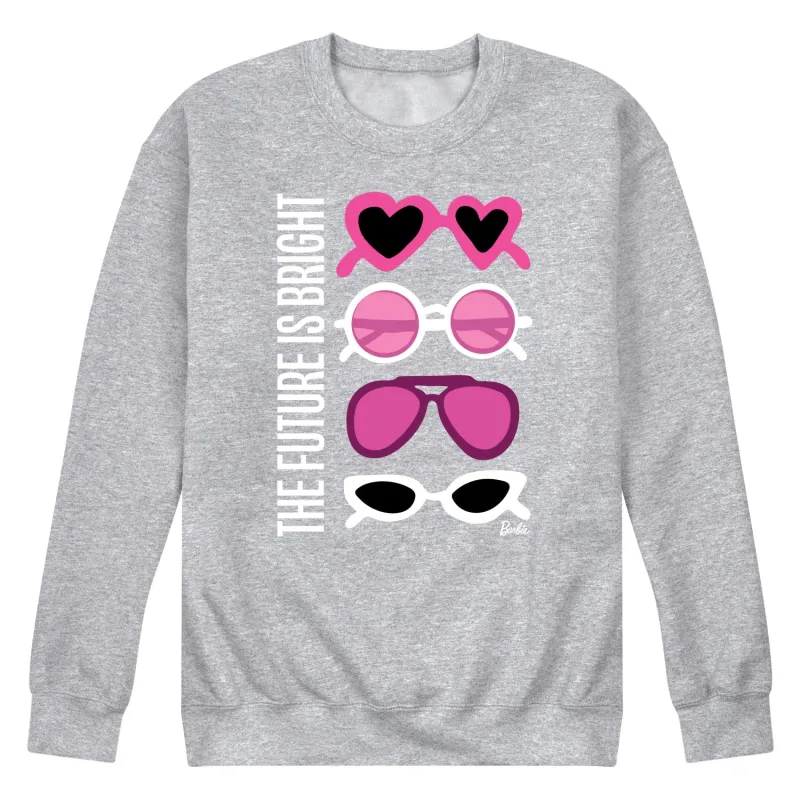 Barbie - The Future Is Bright - Sunglasses - Men's Crew Neck Fleece Pullover sold by Zulily
