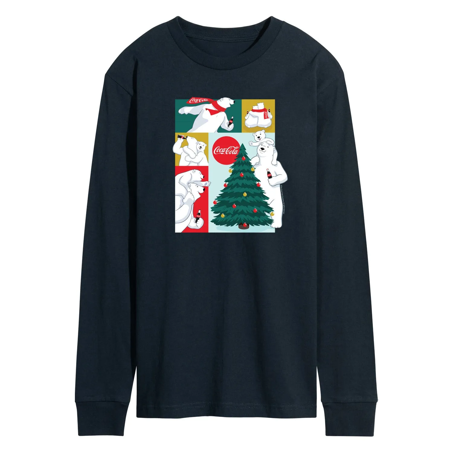 Coca-Cola - Coca Cola Bears Grid - Men's Long Sleeve Graphic T-shirt sold by Zulily product image thumbnail 2