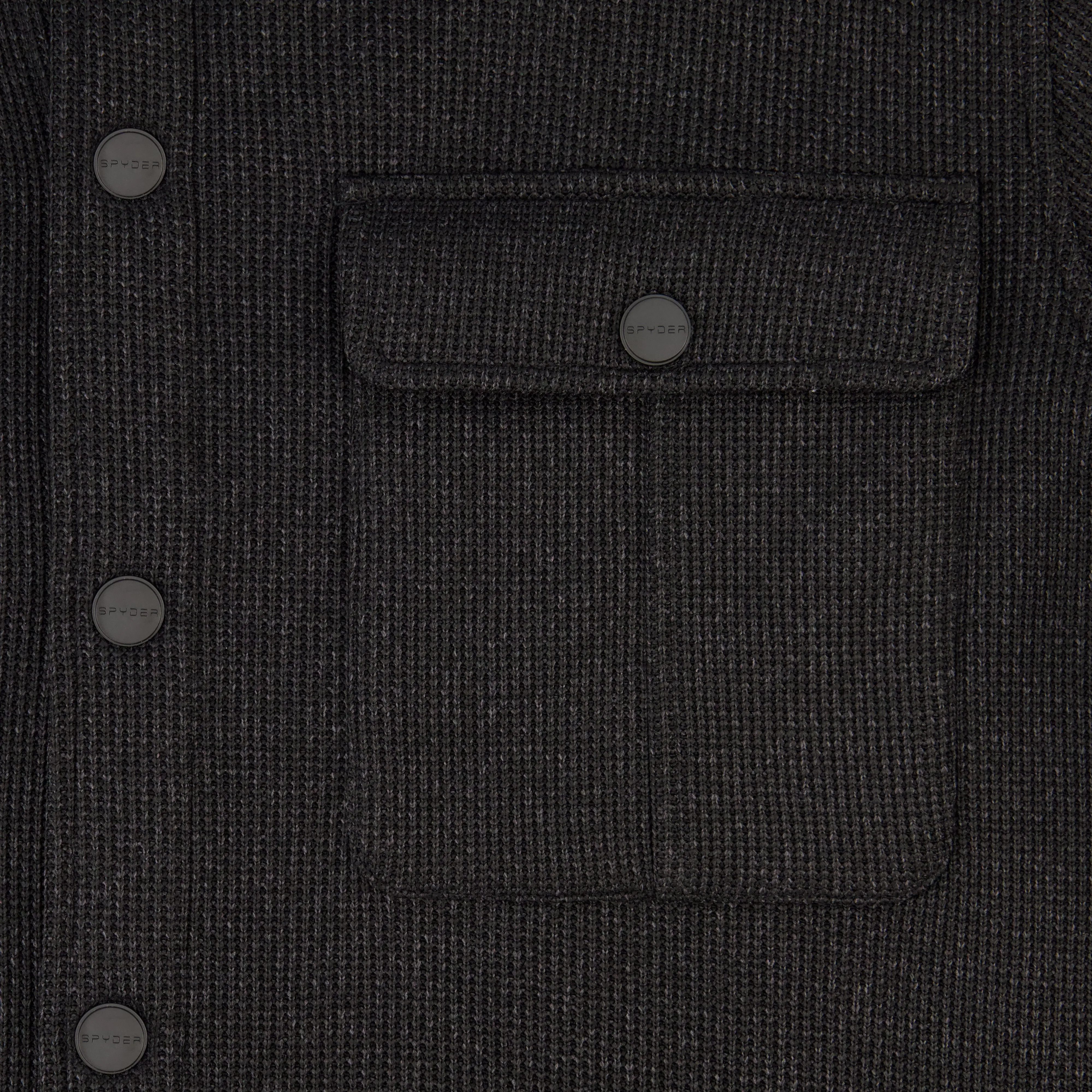 Spyder Men's Sweater Fleece Shacket - Black sold by Zulily product image thumbnail 4