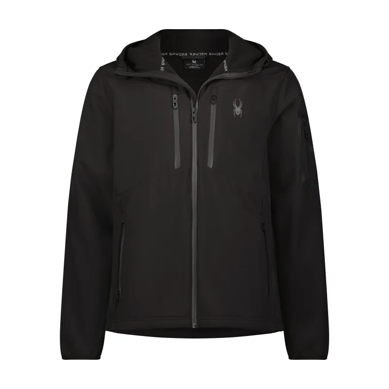 Spyder Men's Softshell Woven Jacket - Black sold by Zulily