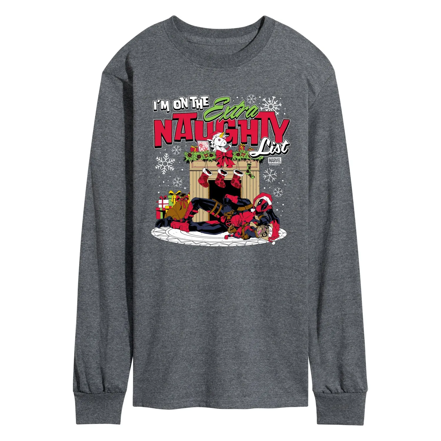 Marvel - Deadpool Extra Naughty - Men's Long Sleeve Graphic T-Shirt sold by Zulily product image thumbnail 2