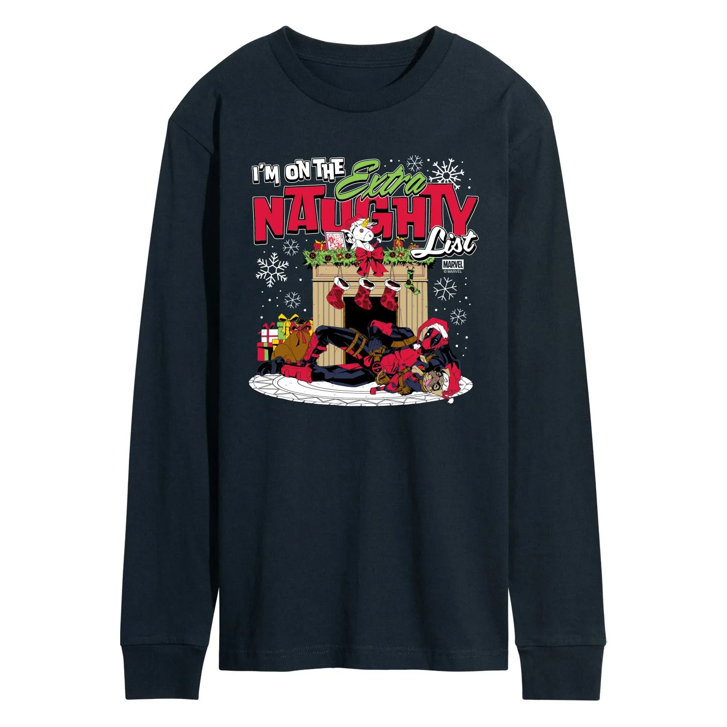 Marvel - Deadpool Extra Naughty - Men's Long Sleeve Graphic T-Shirt sold by Zulily product image thumbnail 3