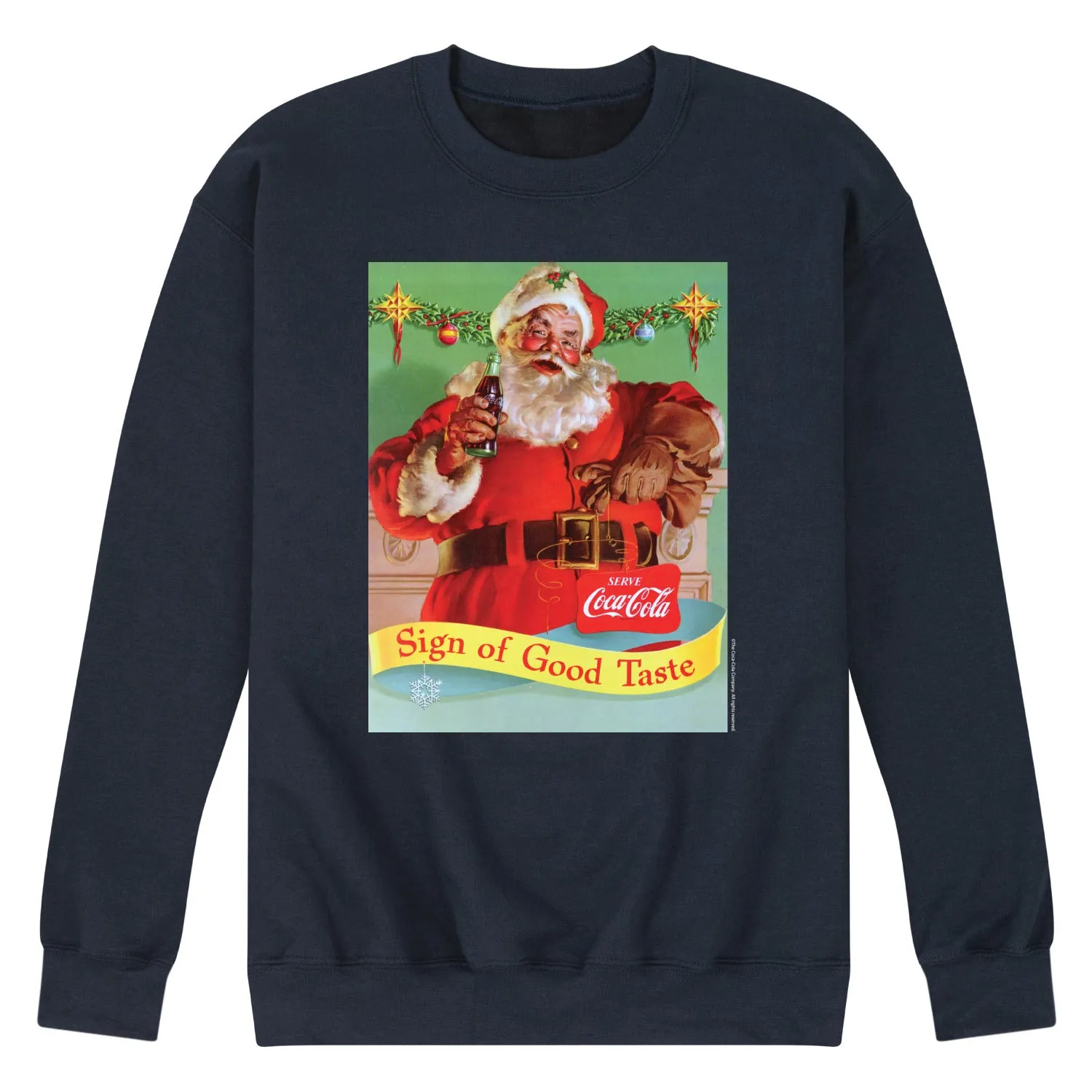 Coca-Cola - Sign of Good Taste - Men's Long Sleeve Crew Fleece Sweatshirt sold by Zulily product image thumbnail 3