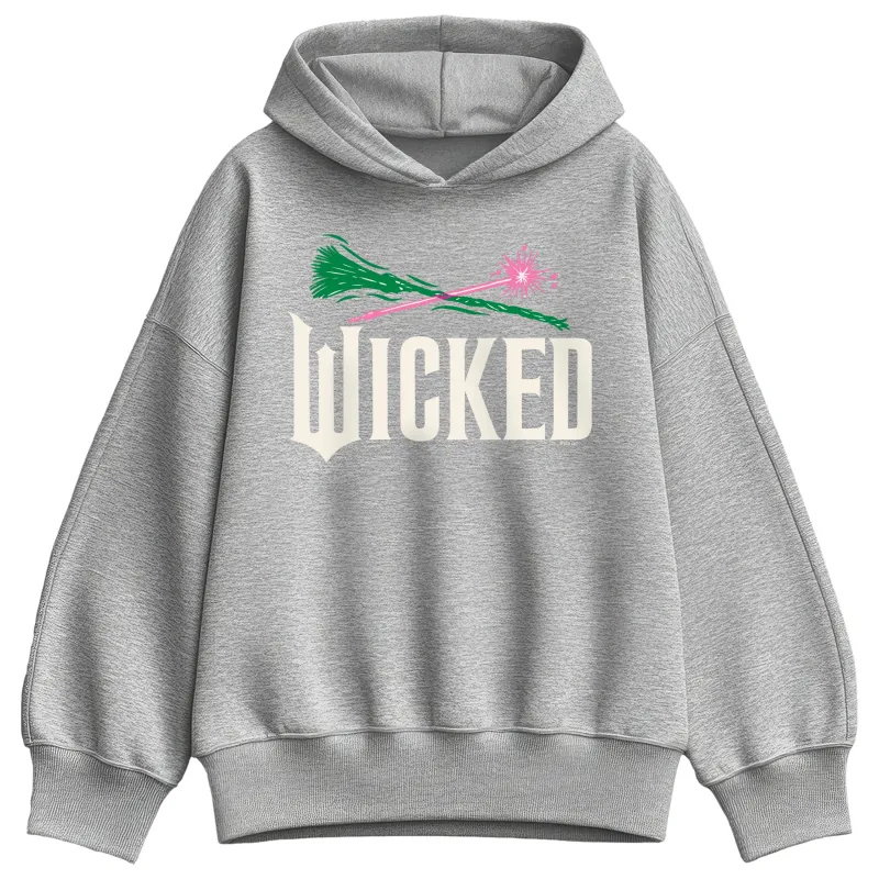 Wicked - Wicked Icons - Ladies Oversized Fleece Hoodie Sweatshirt sold by Zulily