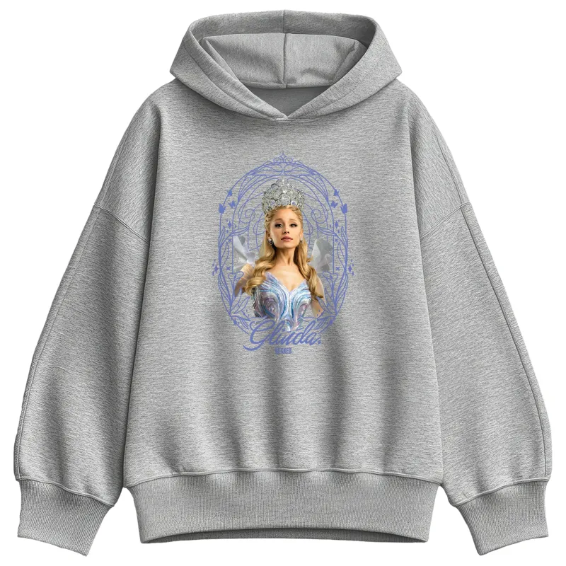 Wicked - Noveau Frame Glinda - Ladies Oversized Fleece Hoodie Sweatshirt sold by Zulily