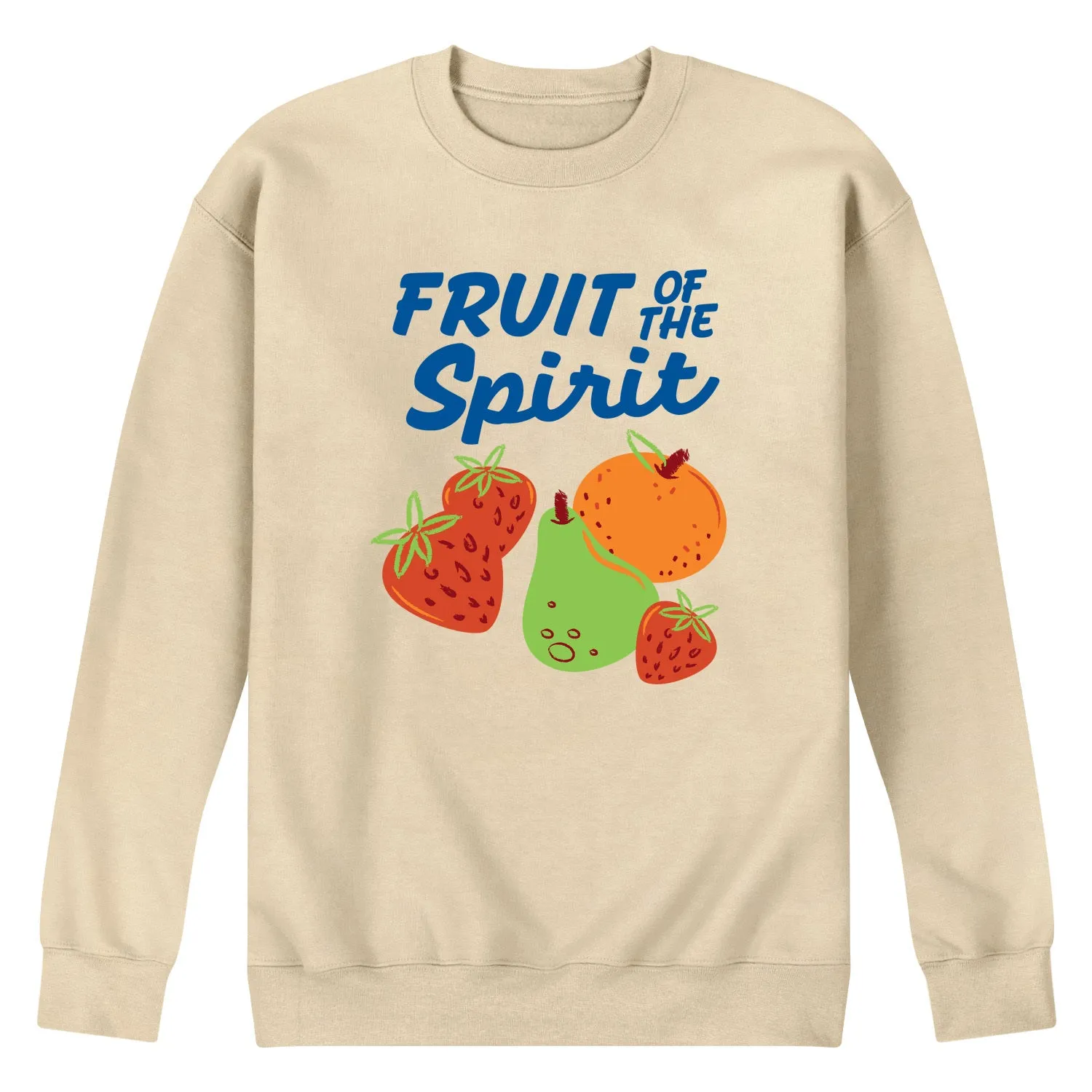 Instant Message - Fruit Of The Spirit - Men's Long Sleeve Crew Fleece Sweatshirt sold by Zulily