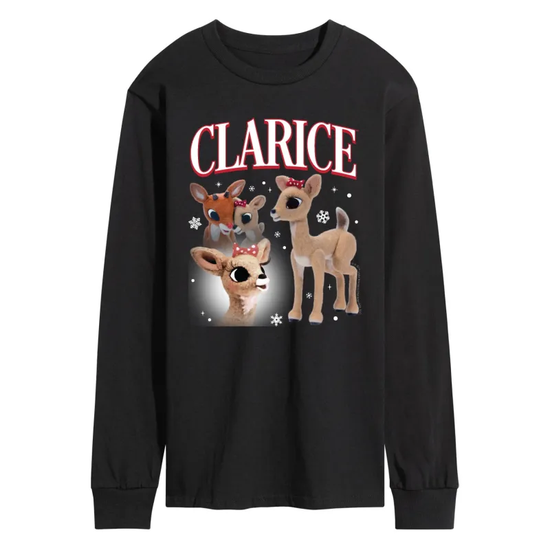 Rudolph - Clarice Bootleg - Men's Long Sleeve Graphic T-Shirt sold by Zulily