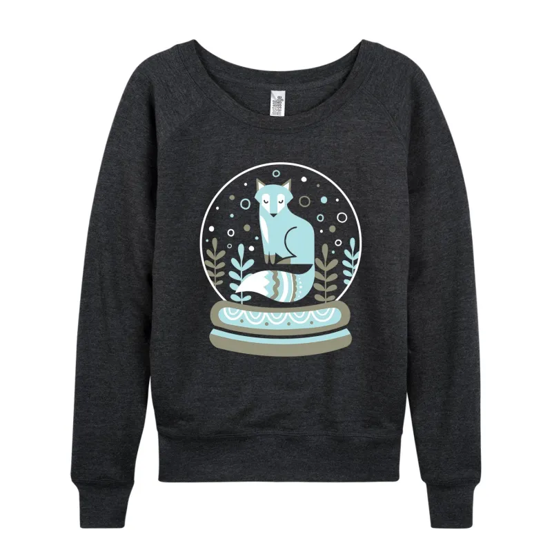 Instant Message - Scandinavian Snowglobe - Women's French Terry Long Sleeve Pullover sold by Zulily